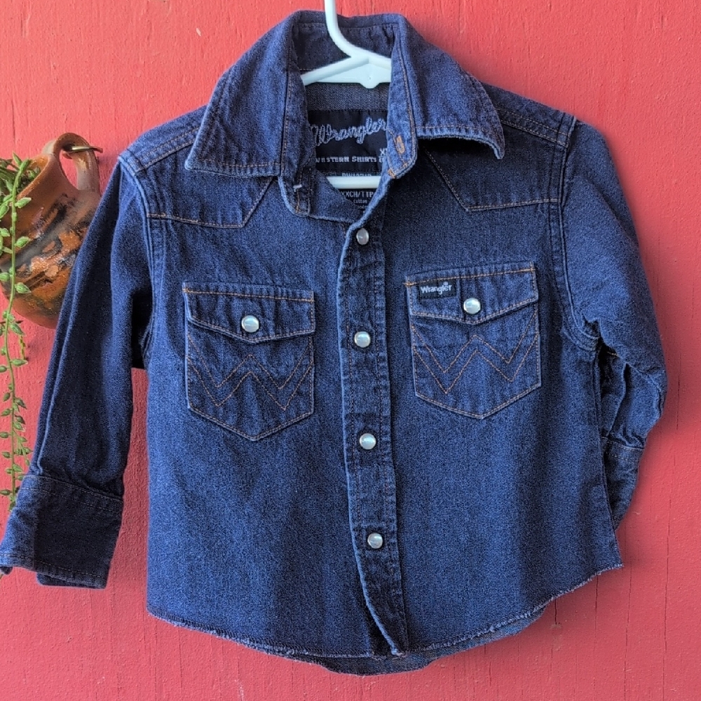 Wrangler Baby Dark Blue Denim Jacket